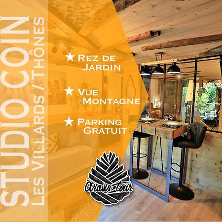 Studio Du Coin - Vue Montagne, Au Calme, Terrasse - Aravistour Les Villards-sur-Thones Экстерьер фото